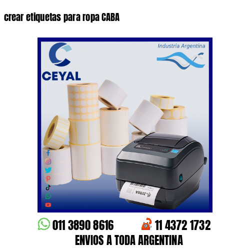 crear etiquetas para ropa CABA
