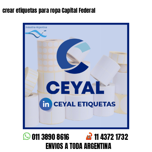 crear etiquetas para ropa Capital Federal