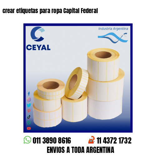 crear etiquetas para ropa Capital Federal