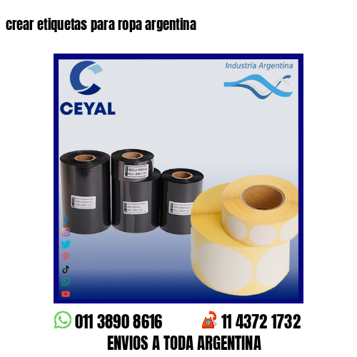 crear etiquetas para ropa argentina