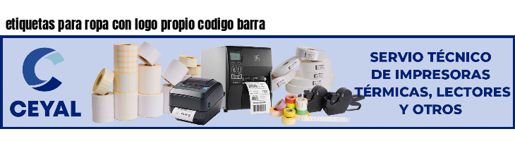 etiquetas para ropa con logo propio codigo barra