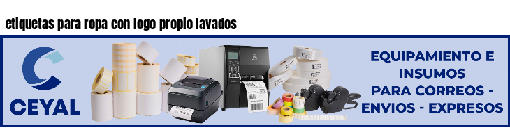 etiquetas para ropa con logo propio lavados