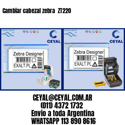 Cambiar cabezal zebra  ZT220