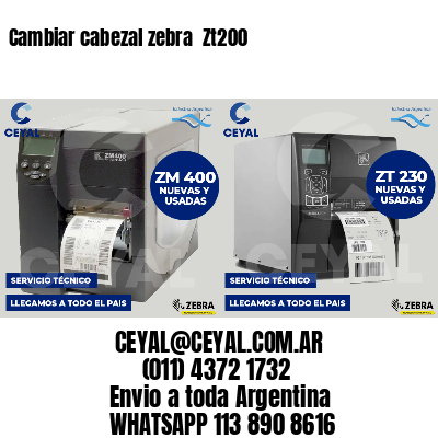 Cambiar cabezal zebra  Zt200