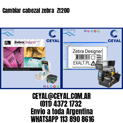 Cambiar cabezal zebra  Zt200