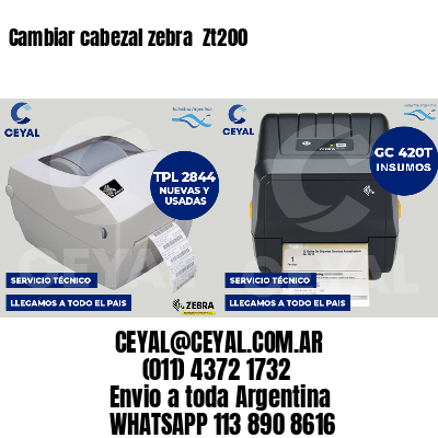Cambiar cabezal zebra  Zt200