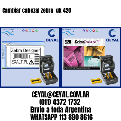 Cambiar cabezal zebra  gk 420