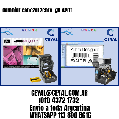 Cambiar cabezal zebra gk 420t