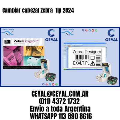 Cambiar cabezal zebra  tlp 2824