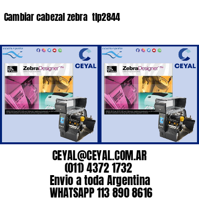 Cambiar cabezal zebra  tlp2844