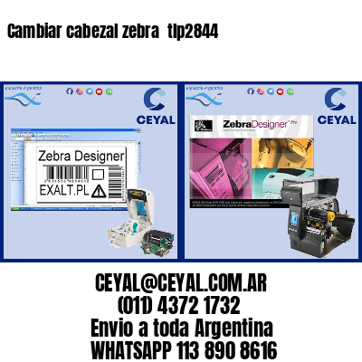 Cambiar cabezal zebra  tlp2844
