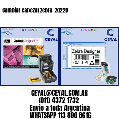 Cambiar cabezal zebra  zd220
