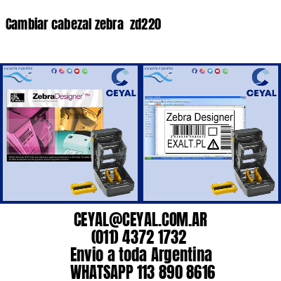 Cambiar cabezal zebra  zd220