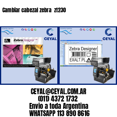 Cambiar cabezal zebra  zt230