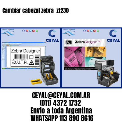 Cambiar cabezal zebra  zt230