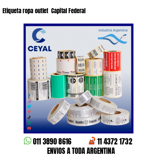 Etiqueta ropa outlet  Capital Federal