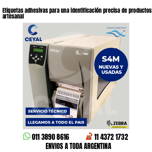 Etiquetas adhesivas para una identificación precisa de productos – alimento artesanal
