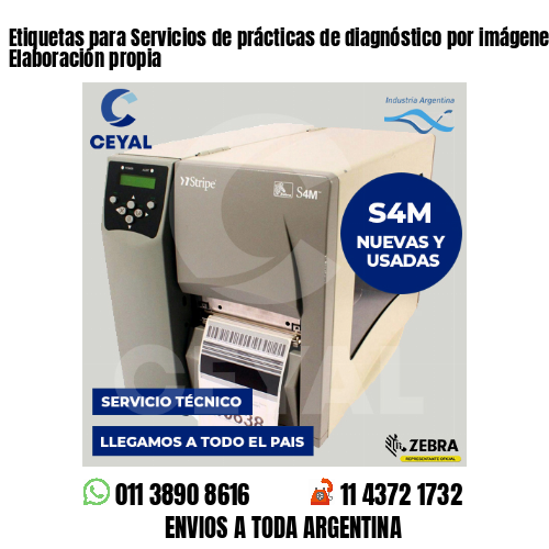 Etiquetas para Servicios de prácticas de diagnóstico por imágenes . Elaboración propia