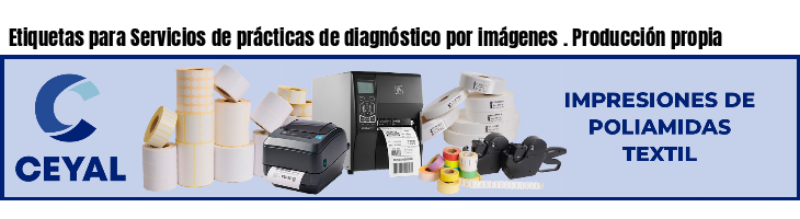 Etiquetas para Servicios de prácticas de diagnóstico por imágenes . Producción propia