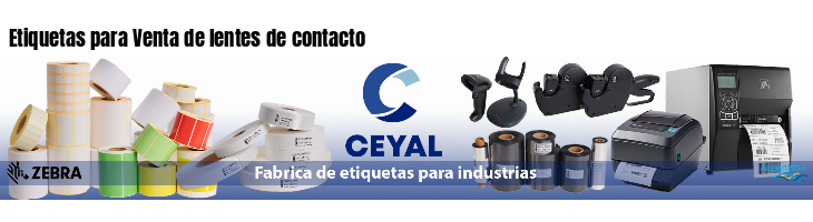 Etiquetas para Venta de lentes de contacto