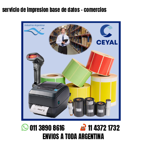 servicio de impresion base de datos – comercios