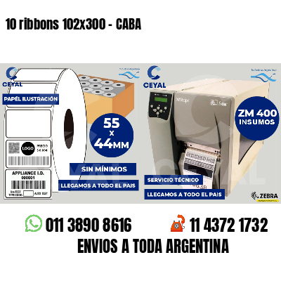 10 ribbons 102x300 - CABA
