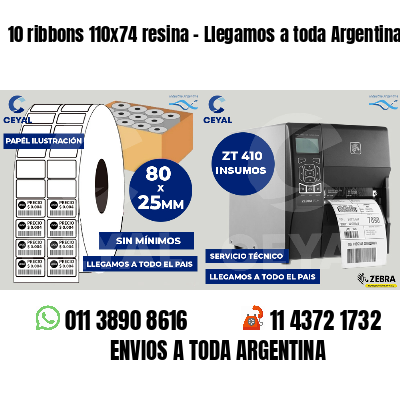 10 ribbons 110x74 resina - Llegamos a toda Argentina