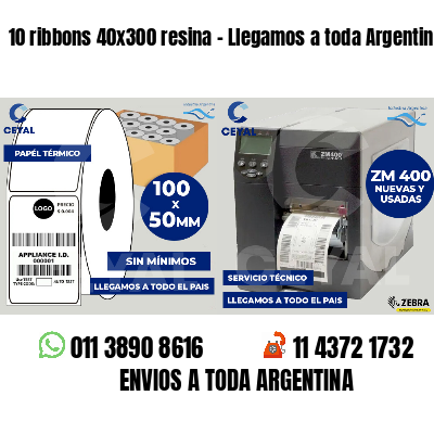 10 ribbons 40x300 resina - Llegamos a toda Argentina