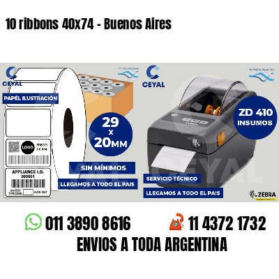 10 ribbons 40x74 - Buenos Aires