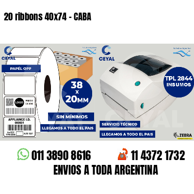 20 ribbons 40x74 - CABA