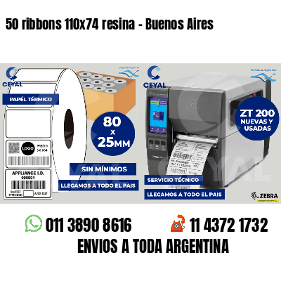 50 ribbons 110x74 resina - Buenos Aires