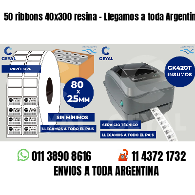 50 ribbons 40x300 resina - Llegamos a toda Argentina