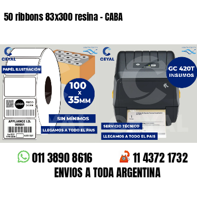 50 ribbons 83x300 resina - CABA