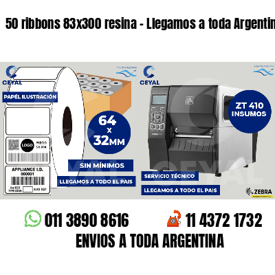 50 ribbons 83x300 resina - Llegamos a toda Argentina