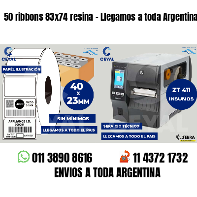 50 ribbons 83x74 resina - Llegamos a toda Argentina