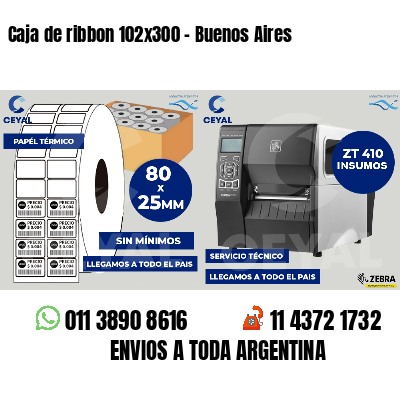 Caja de ribbon 102x300 - Buenos Aires