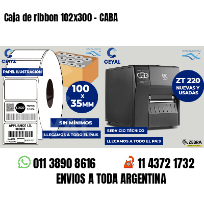 Caja de ribbon 102x300 - CABA