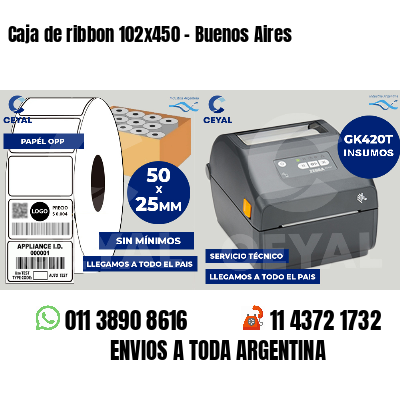 Caja de ribbon 102x450 - Buenos Aires
