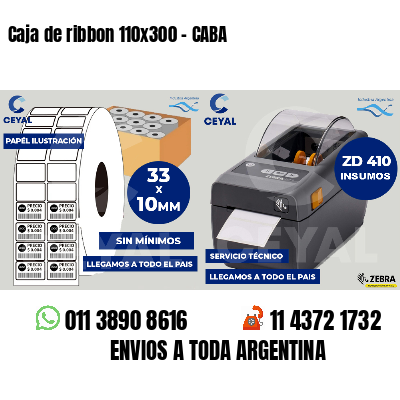 Caja de ribbon 110x300 - CABA