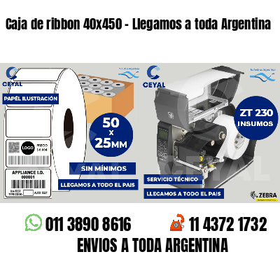 Caja de ribbon 40x450 - Llegamos a toda Argentina