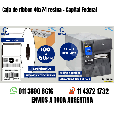 Caja de ribbon 40x74 resina - Capital Federal