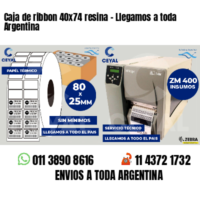 Caja de ribbon 40x74 resina - Llegamos a toda Argentina
