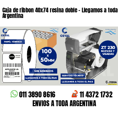 Caja de ribbon 40x74 resina doble - Llegamos a toda Argentina