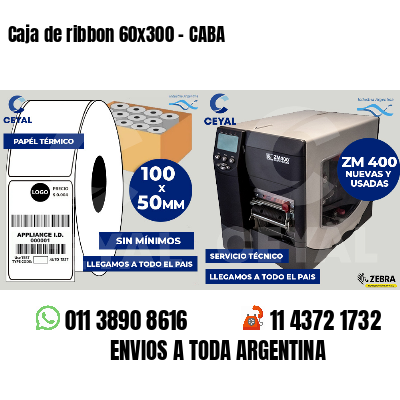 Caja de ribbon 60x300 - CABA