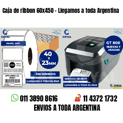 Caja de ribbon 60x450 - Llegamos a toda Argentina