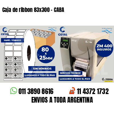 Caja de ribbon 83x300 - CABA