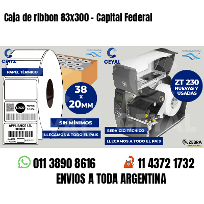 Caja de ribbon 83x300 - Capital Federal