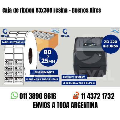 Caja de ribbon 83x300 resina - Buenos Aires