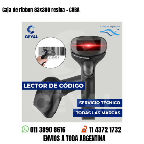Caja de ribbon 83x300 resina - CABA