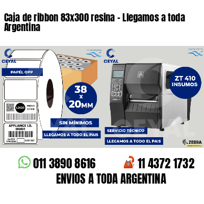 Caja de ribbon 83x300 resina - Llegamos a toda Argentina